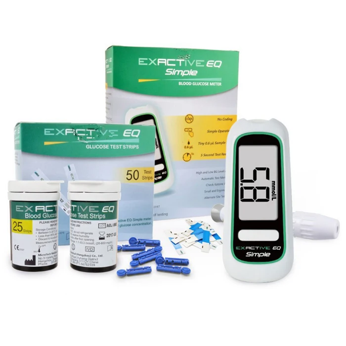 tiras de prueba de diabetes de azúcar