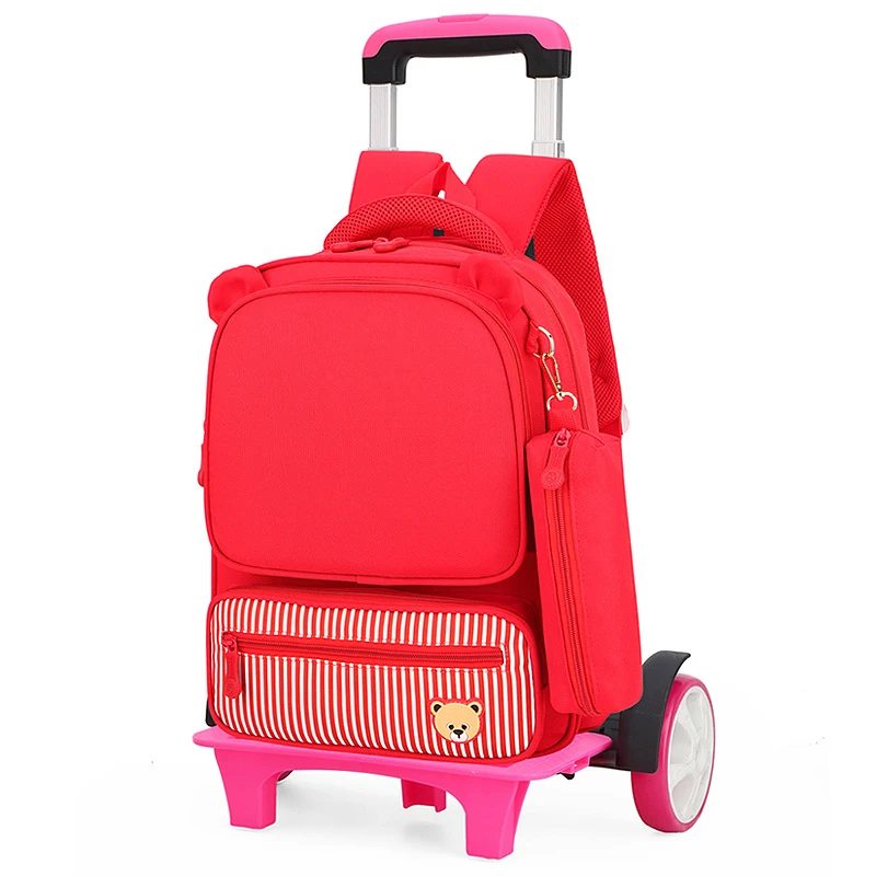 Lymech Rolling Student The Trolly Trolley Back To School Backpack Bag