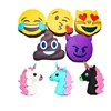 Custom PVC Rubber Silicone Gift Emoji Face Expression 2600mah Power Bank