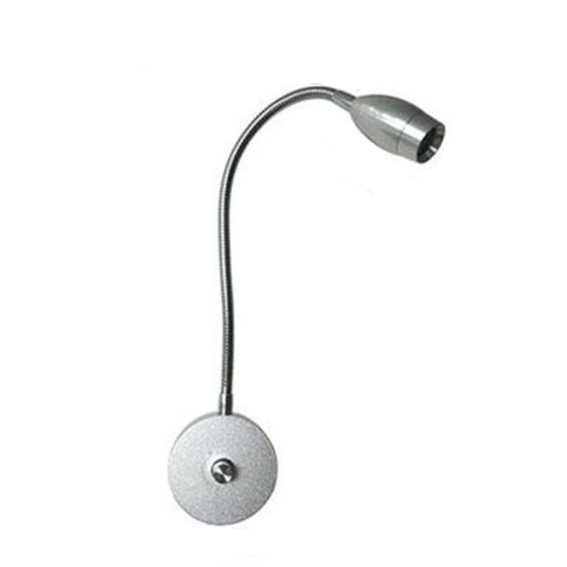 2W dimmable LED hose wall lamp small spotlight hotel bedroom bedside lamp reading light