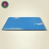 Wood bamboo fiber panel WPC ceiling tiles blue sky and white cloud