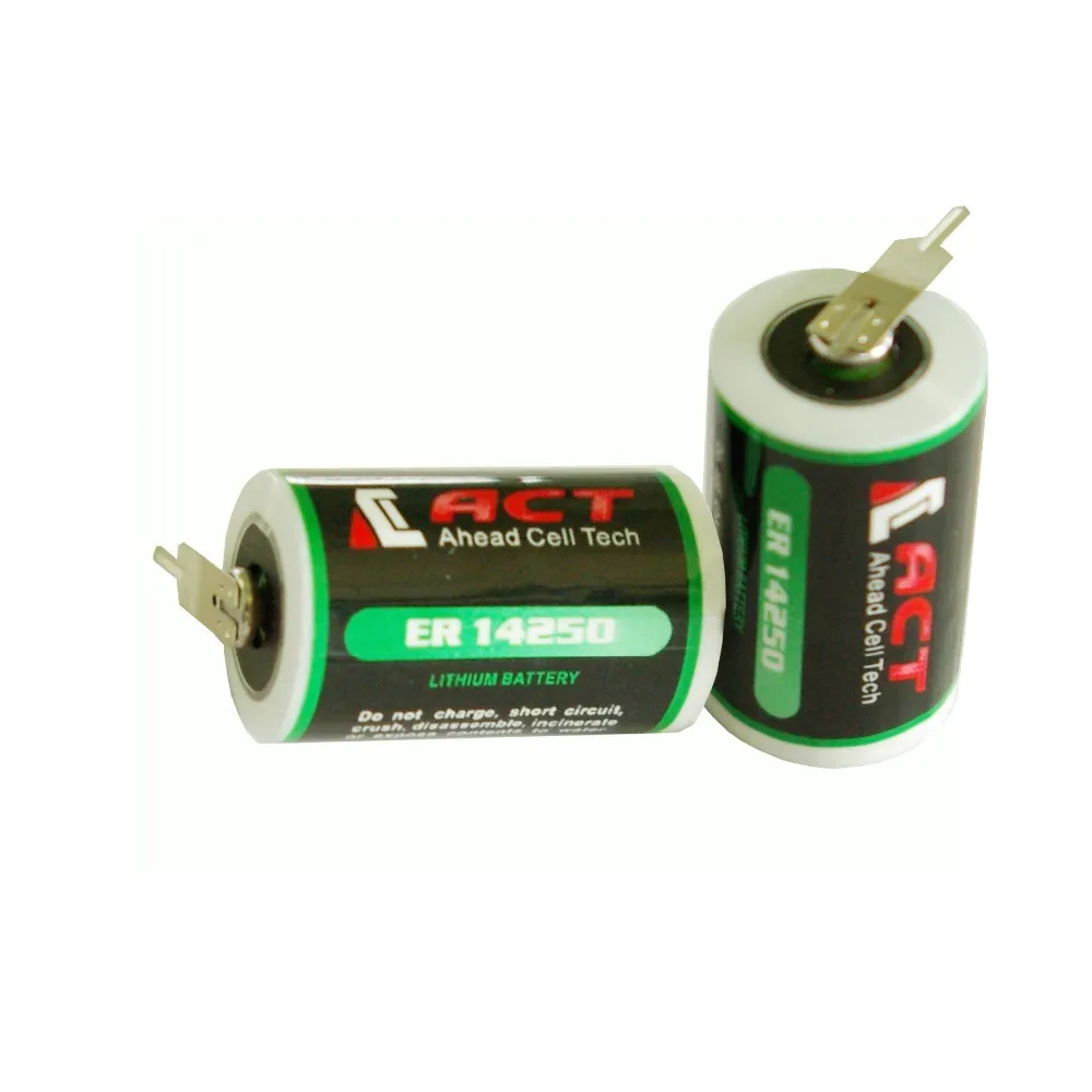 2016 Factory Direct Battery Er14250 Lithium 3.6v 1/2aa1.2ah Replace Of ...