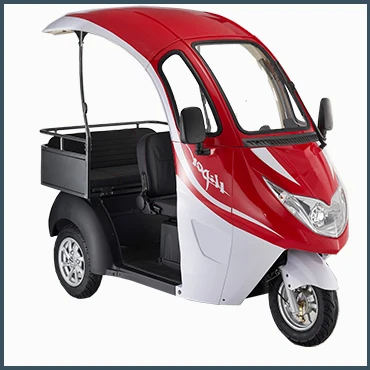 wheel scooter enclosed electric mobility three car passenger