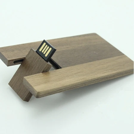 Photographer business gift customized laser etching logo 16GB slim wooden business card usb memory stick - ANKUX.COM