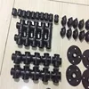 1/2 3/4 and 1'' Black Cast Iron Pipe fittings for DIY Industrial Pipe Shelf and home decoration