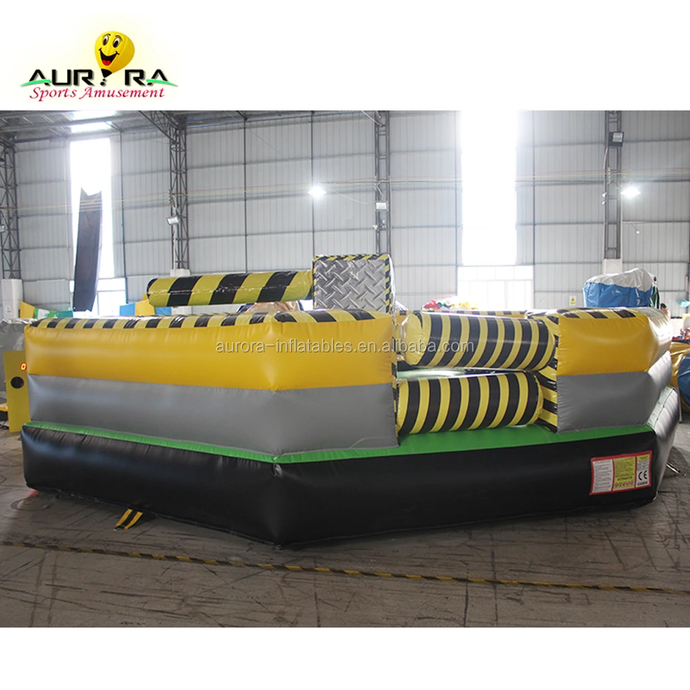 Pvc Inflatable Meltdown Mechanical Rotating Obstacles Games For Sale