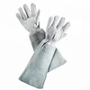 Long Heavy Duty Gauntlet Women Safety Work Rose Thorn Cut Proof Goatskin Premium Leather Garden Gloves