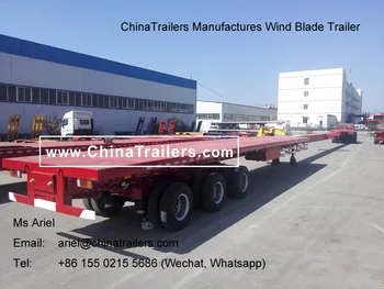 chinatrailers manufactures hydraulic steering wind blade lowbed