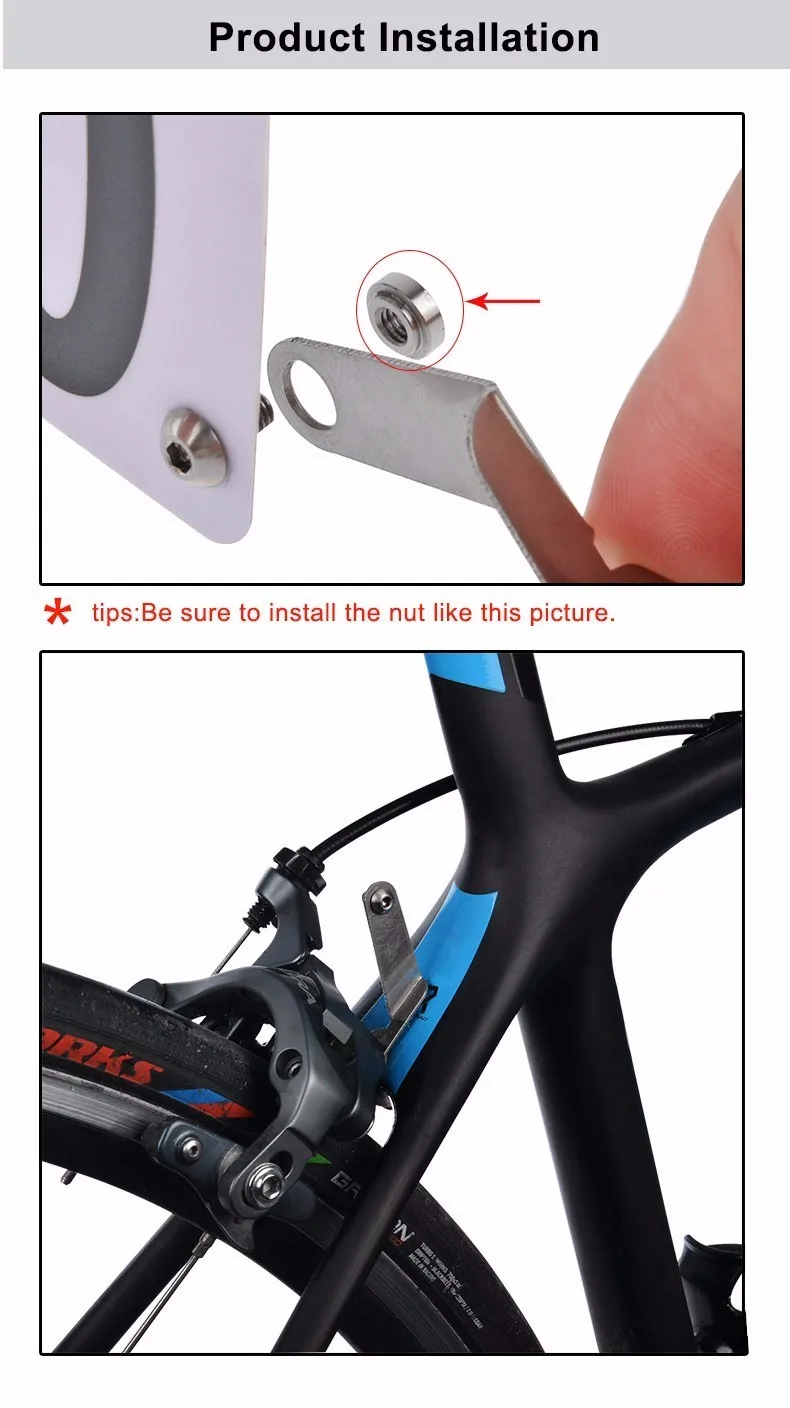 Rockbros Cycling Racing Bicycle Number Plate Holder 4g Titanium Alloy Mtb Road Bike Race Number 