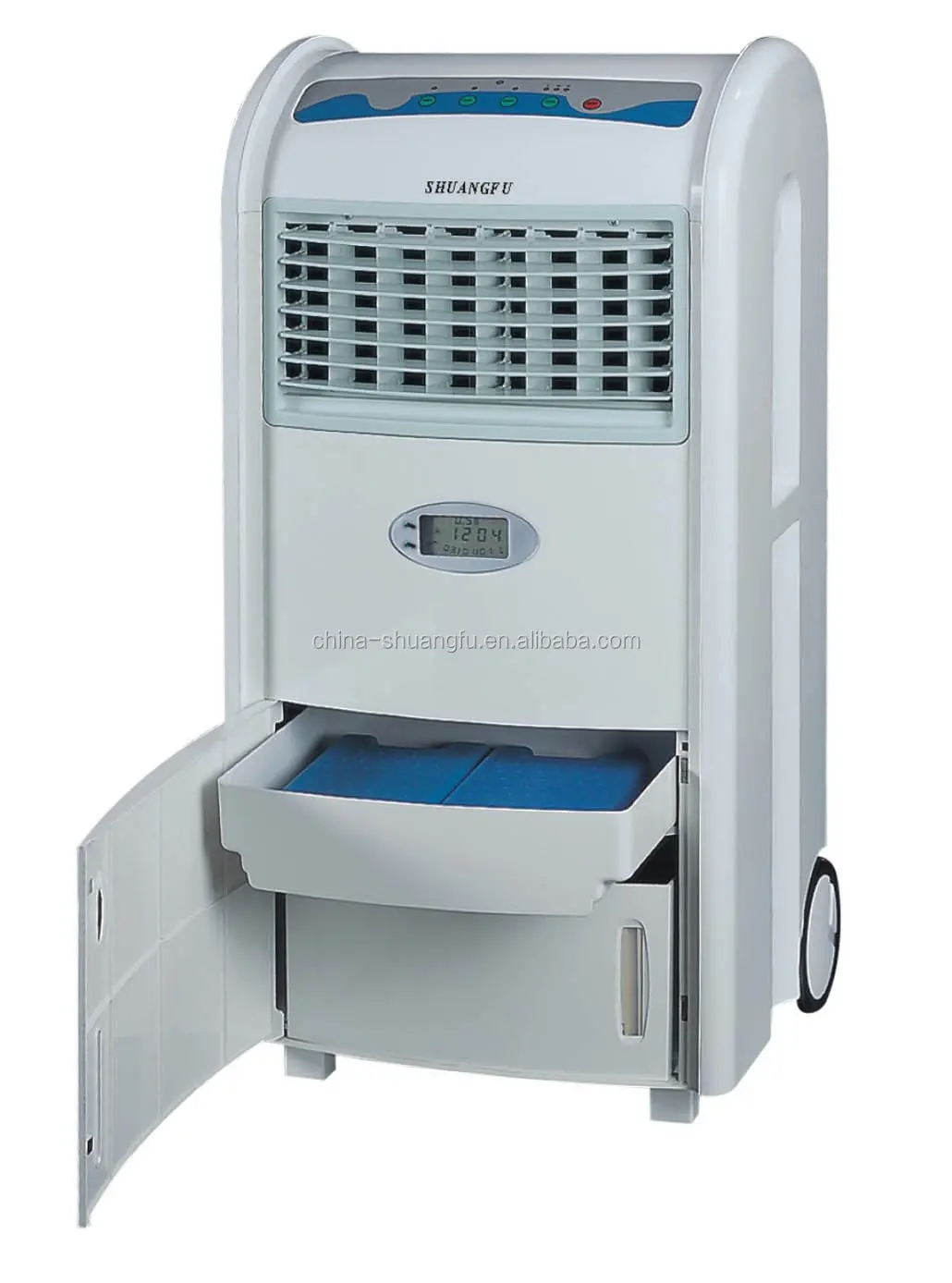 electric fan with ice