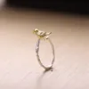 Cheap Price Latest 925 Sterling Silver Branches Bird Open Ring