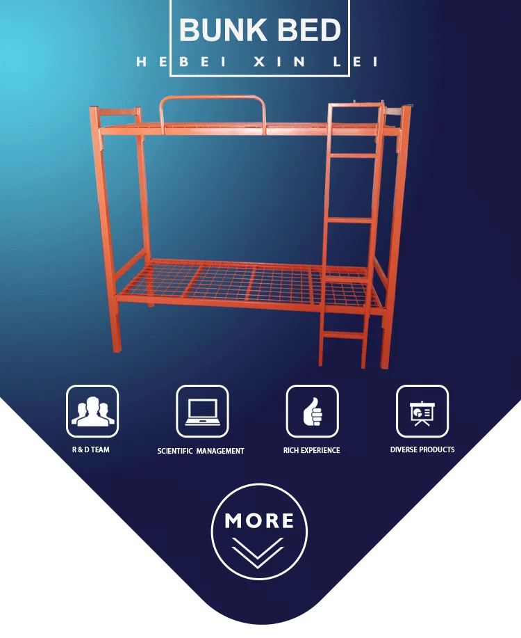  school furniture metal bunk bed steel student dormitory bed