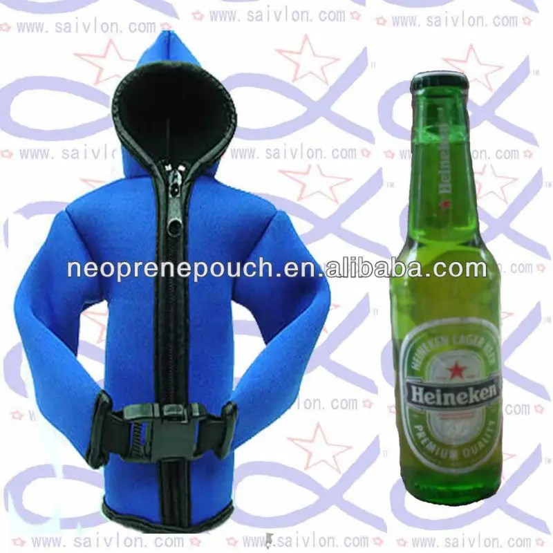 Neoprene T-shirt beer bottle cooler