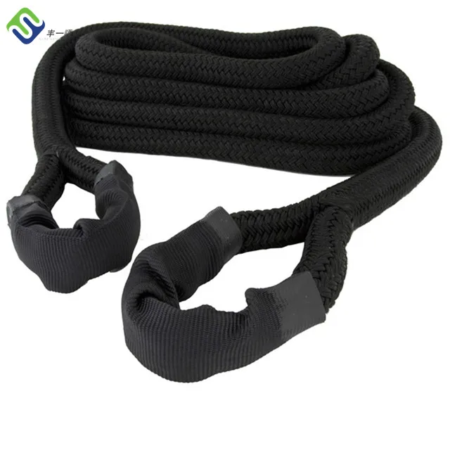 High tensile nylon car tow rope double braided recovery rope for towing