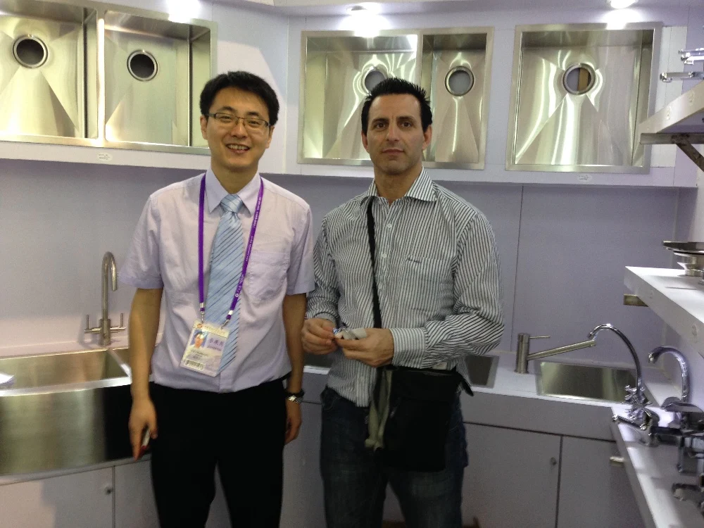 Doble Tazón De Acero Inoxidable Hecho A Mano Upc Fregadero De La Cocina