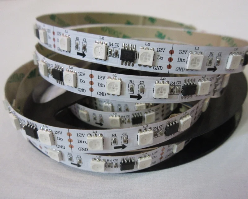 12V 5M 300LED Addressable RGB Color LED Strip Light 5050 Dream Color Pixel Strip WS2811