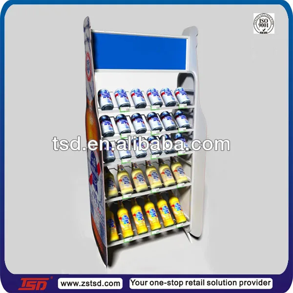 Tsdm556 Custom High Quality Pos Retail Bottle Display Racks/ Beer Can
