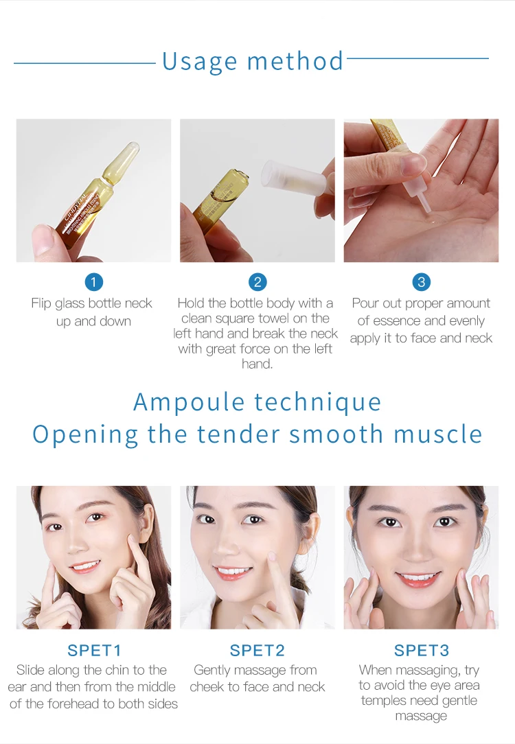 CINDYNAL OBO cosmetic natural skin care  anti aging hyaluronic acid myocutaneous ampoule serum
