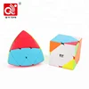 Coloful 4 in 1 combination plastic brain toy set speed stickerless cube for sale