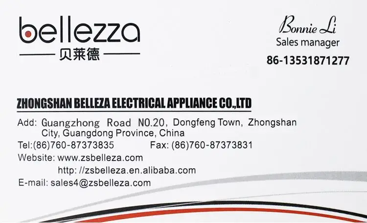 Automatic meat grinder machine multi baby food grinder Bonnie Business card