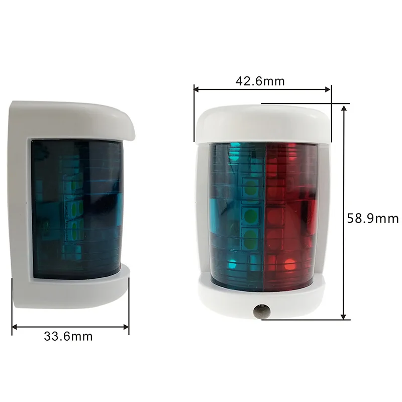 12v Boat Yacht Navigation Signal Lamp Red And Green Marine Led Bow