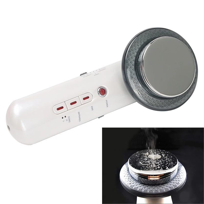 Ultrasonic 3 In 1 Massage Galvanic EMS Photon SPA Body Cellulite Skin Care Infrared Fat Removal Therapy Beauty Slimming Device