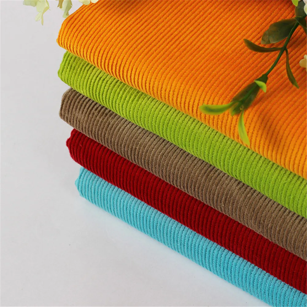 100% Polyester Strip Velvet/ Corduroy/ Poly Cord Sofa Fabric - Buy 100% ...
