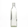 Large Capacity 750ml Square Round Empty Water Packaging Bottles Glass Liquor Spirit Bottle for Whisky