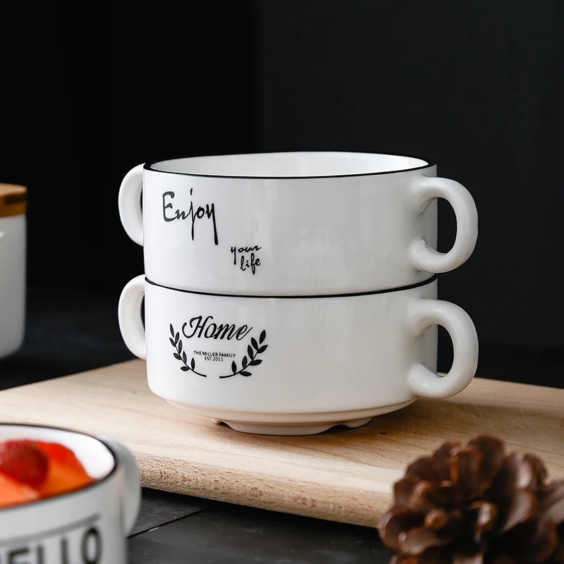 Personalized Ceramic Soup Mug Buy Soup Mug,Mug With Handles,Soup Cup