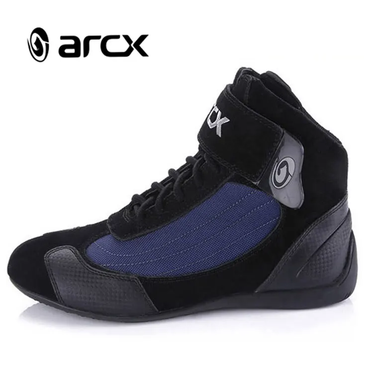 ARCX Men s blue motorcycle riding boots riding boots motorcycle Alibaba