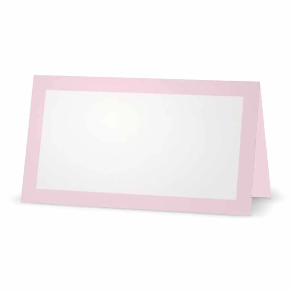 Flat or Tent 10 or 50 Pack Occasion or Dinner Event White Blank Front with Border Placement Table Name Seating Stationery Party Supplies Black and Red Place Cards 50, Flat Style