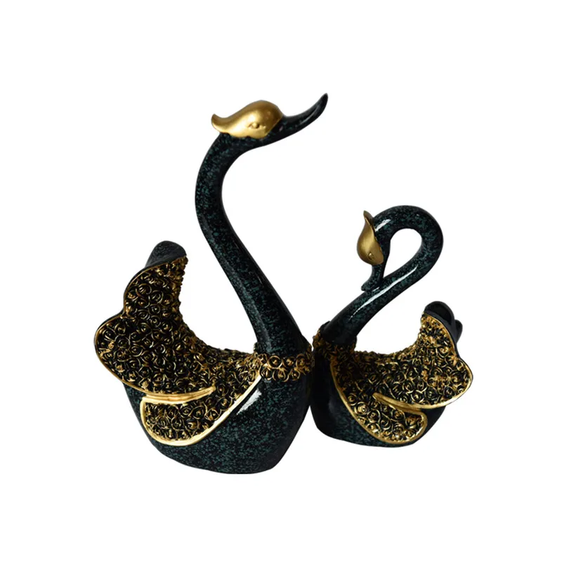 2017 China Factory Supply Swan Wedding Figurine Statue Swan Decor Buy