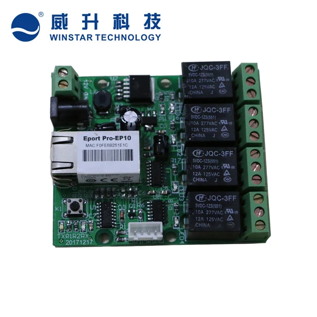 Four Channel Relay With Tcp/ip Communication Converter Module In Access