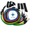 11pcs/set Pull Rope Fitness Exercises Resistance Bands Latex Tubes Pedal Body Training Workout Yoga