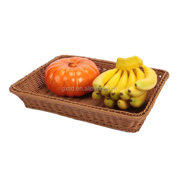 New Bulk Cheap Food Display Baskets Hand Woven Unique Wicker Baskets