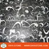 Black Fossil Flower dining table marble