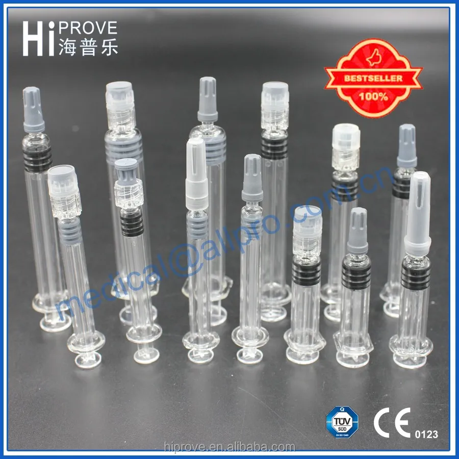 1ml Disposable Hyaluronic Acid Glass Prefilled Syringe - Buy 1ml ...