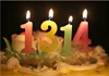 Memorial Arabic Numerals Happy Birthday Candle