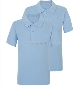 WHOLESALE Girls School Scallop Long Sleeve Polo Shirts