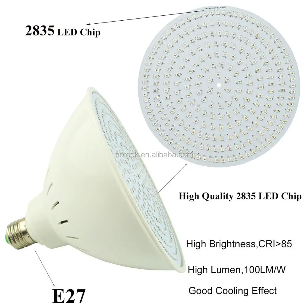 Par25 Par30 Par38 Par56 Rgb E27 Waterproof Led Light Underwater Spa