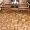 DIY cheap price Acacia solid wood flooring interlocking deck tile from foshan