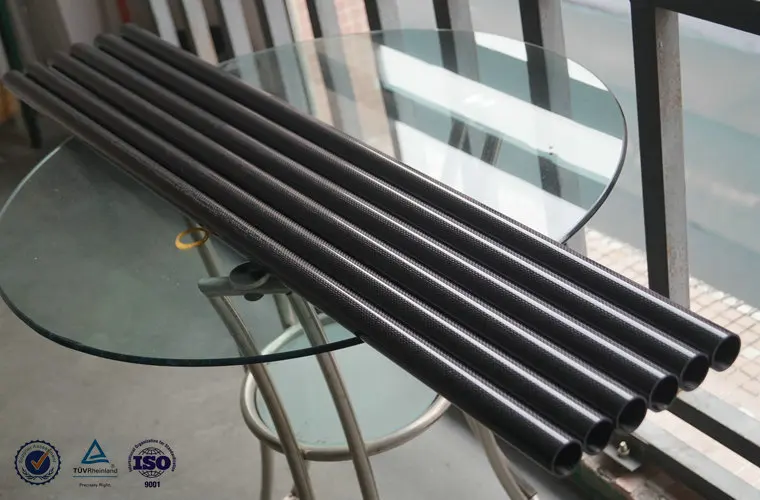 Custom 3K hiilikuituputket, tukku CF-putket