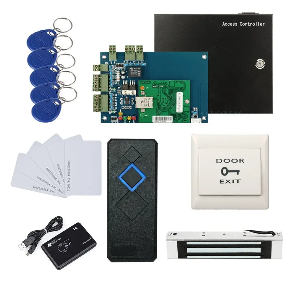 Tcp Ip 2 Doors Access Control Systems Kits Exit Motion Sensor