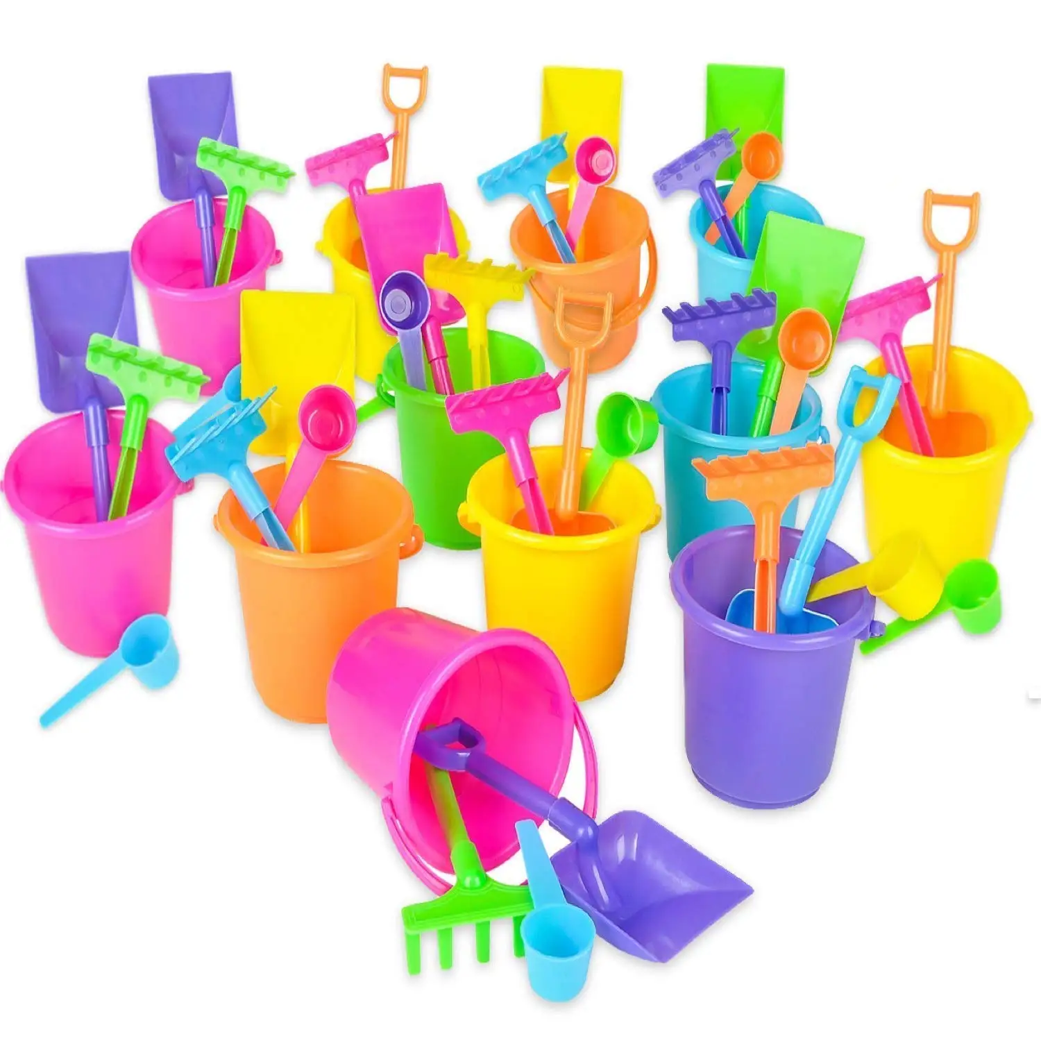 buy-beach-bucket-and-shovel-set-pack-of-12-party-favor-sand-box