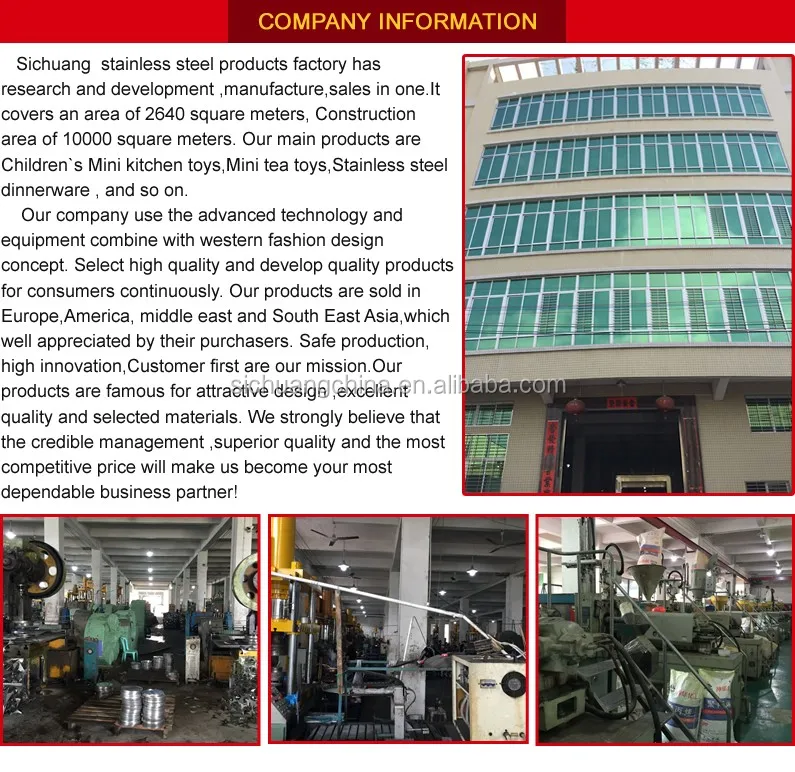 Family Tea Time Kids Metal Kitchen Toy Sets Stainless Steel Tea Toy