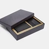 Luxury business organizer gift set leather wallet and card holder men gift set