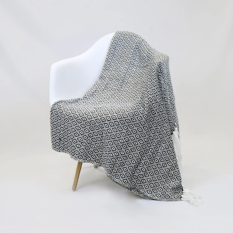 100 Acrylic Jacquard Diamond Custom Woven Acrylic Knit Throw Blanket Buy 100 Acrylic Blanket