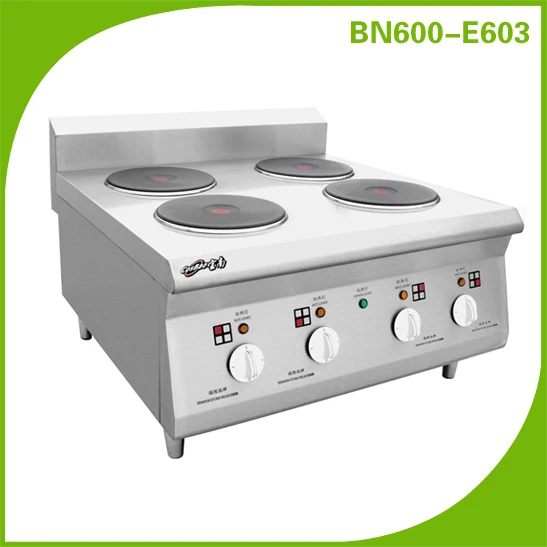 Restaurant Counter Top Electric Cooking Range With 4 Round Hot