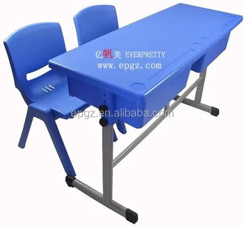 Wholesale Plastic Twins Kids Table Desk And Chairs For Children