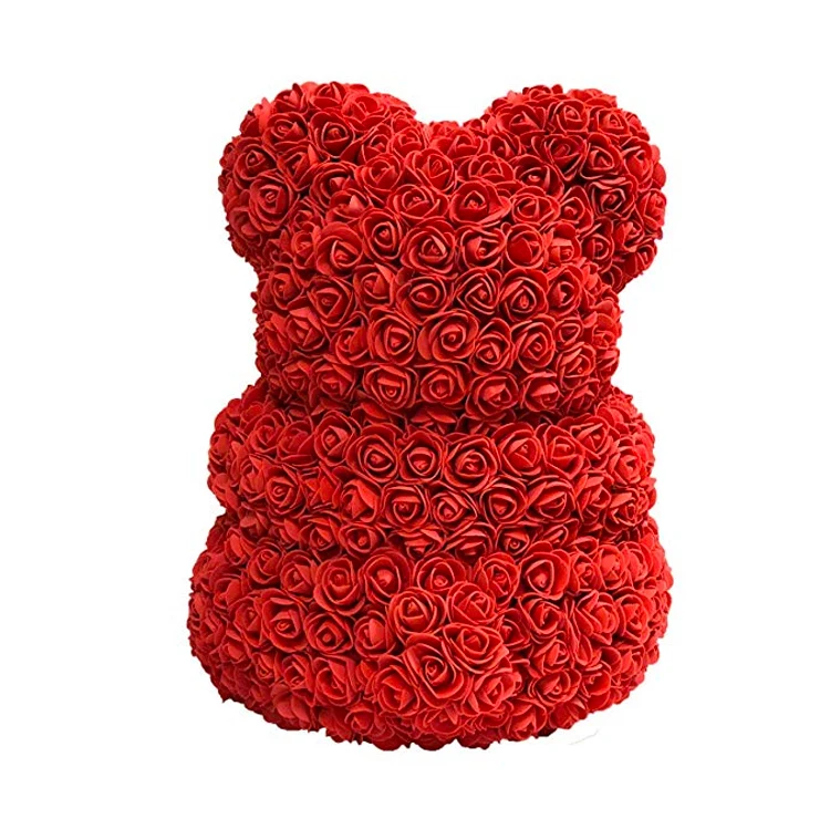 christmas flower bear